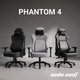 Крісло геймерське ігрове Anda Seat Phantom 4 L до 90 кг Black Fabric (AD18YSD-72-B-F-B01) - зображення 10