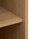 Высокий пенал 5five Simply Smart с 3 открытыми полками и жалюзийной дверцей, МДФ, глубина 33 см, натуральный - изображение 5