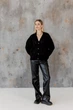 Женские брюки кожаные ART KNIT черные, M 046127 - изображение 1