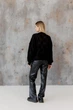 Женские брюки кожаные ART KNIT черные, M 046127 - изображение 11