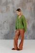 Женские брюки кожаные ART KNIT кемел, L 046113 - изображение 6