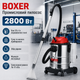 Промисловий пилосос BOXER 2800 Вт 25 л для сухого вологого прибирання збору рідини хімчистки килимів меблів салону автомобіля - зображення 1