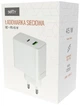 Ładowarka sieciowa Setty PD+QC USB + USB-C 45W LSI-01 White (5900495987600) - obraz 2