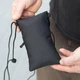 Сумка-чехол для телефона MOBI Black из ткани Рип-стоп, черная мини-сумка через плечо со светоотражателем и сетчатым карманом, 18х10х2 см - изображение 5