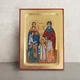 Писаная икона Рафаил, Николай и Ирина Лесбосские 16,5×22,5 см - изображение 1