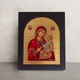 Греческая писаная икона Божией Матери Одигитрия (Путеводительница) 18,5×22,5 см - изображение 1