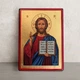 Греческая писаная икона Иисуса Христа Спасителя 19×26 см - изображение 1