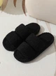 Женские домашние тапочки Teddy, плюшевые, черные, размер 38-39 - изображение 3