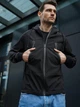 Вітрівка Next soft shell чоловіча весняна осіння на флісі M чорна (27060) - зображення 3