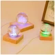 Ночник 3D Хрустальный Шар декоративный светильник с лазерной гравировкой на деревянной подставке USB питание 8 см для создания уюта и праздничной атмосферы в спальне гостиной или рабочем кабинете для дома и подарка - изображение 4