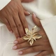Каблучка квітка Honey Fashion Accessories золотистий (12-145) - изображение 1