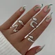 Набір каблучок Honey Fashion Accessories сріблястий (12-242) - изображение 2