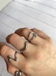Набір каблучок Honey Fashion Accessories сріблястий (12-242) - изображение 6