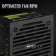 Блок питания AeroCool VX Plus Stealth 500 500W ATX 12V V2.3 вентилятор 120 мм Black (ACPN-VS50NEY.12) - изображение 6