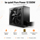 Блок питания be quiet! Pure Power 12 550W ATX 3.1 вентилятор 120 мм Black (BP001EU) - изображение 1