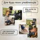 Рукавички для вичісування шерсті 2 шт комплект рукавичка для збору та очищення шерсті гумова з шипами на липучці для кішок кота та собак від шерсті рукавиця чесалка гребінець масажна для грумінгу миття Univerza Сині 72_3_0_1B - зображення 2