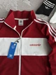 Весняно-осінньо-літній Спортивний костюм Adidas, чоловічий, кофта-штани, червоний, розмір S - изображение 5