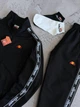 Весняно-осінньо-літній Костюм Ellesse, чоловічий, кофта-штани лампас, чорний, розмір XXL - изображение 4