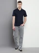 Поло длинное мужское Calvin Klein 833415780 2XL Синее (1161224645) - изображение 3
