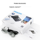 Проводной телефон PHILIPS CORD118 с определителем номера, громкой связью и двумя интерфейсами, без батареек, для офиса и дома, темно-синий - изображение 7