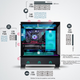 Корпус для материнской платы PHANTEKS XT523 View Black Sea View Tempered Glass Full View TX для настольного компьютера (боковая подсветка ARGB/поддержка водяного охлаждения 360 мм/Type-C) - изображение 10