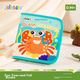 Тканевая книжка-грызунок Jollybaby, устойчивая к разрывам, на липучке, для малышей, «Сокровища океана» - изображение 5