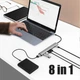 USB-хаб Youlianxing Type-C на 8 портов USB 3.0 высокоскоростной, для ноутбуков Huawei и Xiaomi - изображение 4