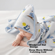 Пеленка-одеяло Babycare из хлопка 4-слойная для новорожденных, 90х90 см, светло-серая - изображение 7