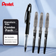 Ручка Pentel TRJ50 для малювання та ескізів, 0.7-2.0 мм, чорна, набір Business Direct - зображення 4