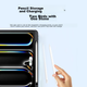 Чехол UGREEN для iPad Pro 13 дюймов 2024-2025 с чипом M5, с держателем для стилуса, прозрачный противоударный, черный - изображение 6