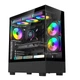 Корпус Wanjia Xuanwu PLUS ігровий ATX зі скляною бічною панеллю, водяне охолодження 360 мм, чорний - зображення 4
