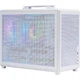 Корпус SAMA Quzao 3 Type-C белого цвета, настольный, портативный, формата Matx, с четырехсторонней сеткой, 5 позициями для вентиляторов, охлаждением ≤160 мм, видеокартой 350 мм и блоком питания ATX. - изображение 1