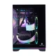 Корпус Wanjia Guyongzhe Black Rainbow Edition с панорамным обзором, быстросъемной стеклянной панелью, пылевыми фильтрами, ARGB-лентой, для плат M-ATX, поддержка водяного охлаждения 360 мм - изображение 7