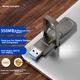 Твердотільний флеш-накопичувач Netac 256 ГБ USB 3.2 US5 Type-C з двома інтерфейсами, швидкість читання 530 МБ/с, швидкість запису 450 МБ/с, для мобільних пристроїв, твердотільний жорсткий диск для телефону та комп'ютера, прискорення швидкості - зображення 4