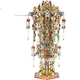 Фонарь Piececool Dian Cui Palace Lantern, 3D-модель-пазл из металла "Десять миль красного платья", подарок на день рождения и День святого Валентина для женщин своими руками. - изображение 3