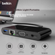 Док-станция BELKIN Type-C с HDMI, VGA, USB и Ethernet для iPad и ноутбука - изображение 6