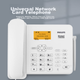 Телефон PHILIPS CORD890D стационарный с SIM-картой 4G и 5G, громкой связью, белый - изображение 7
