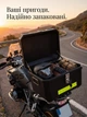 Кофр для мотоцикла скутера 45 л — ABS, замок, водонепроницаемый, устойчивый к царапинам, чёрный, для всех типов мото - изображение 4