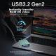 Картридер Pisen USB 3.2 для карт CFexpress Type B, скорость 10 Гбит/с, для камер Canon, Nikon и iPhone 15 и 16 - изображение 6