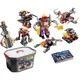 FEELO — игрушка, совместимая с конструктором LEGO, подарок на день рождения для мальчиков и девочек, образовательная инженерная машина 1628-1 «Ведро». - изображение 3