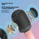 Soaiy MC52 Микрофон-динамик, беспроводная караоке-машина с Bluetooth для домашнего использования, пения, детских и семейных вечеринок, прямых трансляций, KTV, один микрофон, свежий синий цвет. - изображение 10