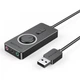 Звукова картка USB Vention Audio USB-3.5мм 0.15m Volume Control (OMTP-CTIA) Black (CDRBB) - зображення 1