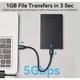 Зовнішня кишеня Vention для 2.5" HDD/SSD USB3.0 MicroUSB-B Black (KPAB0) - зображення 4