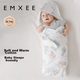 Пеленка-одеяло EMXEE для новорожденных, всесезонная, универсальная, из чистого хлопка класса А, 90x90 см - изображение 5