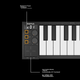 MIDI-клавиатура Midiplus V49 на 49 клавиш беспроводная Bluetooth складная, портативная - изображение 5
