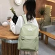 Рюкзак Landcase для учеников средней школы, легкая сумка через плечо на двоих для девочек, вместительный рюкзак для старшеклассников и студентов колледжа, дорожный рюкзак для ноутбука, 3755 серо-зеленый - зображення 11