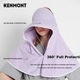 Многофункциональный комплект Kenmont с шалью и капюшоном для защиты от солнца, подходящий для весенне-летнего велоспорта, легкая тонкая шаль из ледяного шелка для женщин, короткая модель KM-6025. - зображення 6