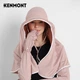 Многофункциональный комплект Kenmont с шалью и капюшоном для защиты от солнца, подходящий для весенне-летнего велоспорта, легкая тонкая шаль из ледяного шелка для женщин, короткая модель KM-6025. - зображення 9