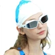 Окуляри для плавання WATERTIME з діоптріями -2.00 та дзеркальним покриттям, білі - зображення 2