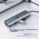 Док-станція розширення Aigo Type-C, концентратор USB 3.0, адаптер HDMI, конвертер для док-станції для ноутбука 4K60Hz Ultra HD, швидка зарядка PD100W, T05-H1Plus (метал) - изображение 5